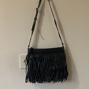 Aritzia fringe leather bag